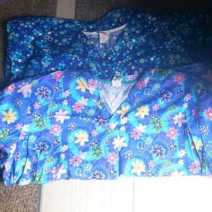 Set of 2: 5x Scrub Tops
